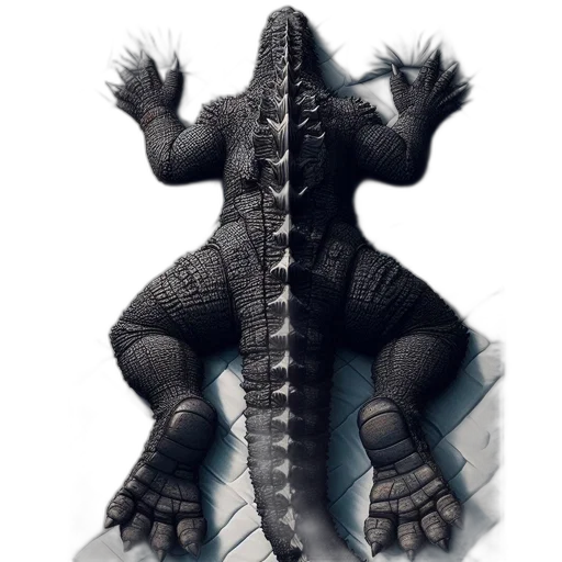 dragon, creature, animal, staff transparent PNG cut-out