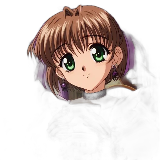 staff, face, hair, creature transparent PNG cut-out