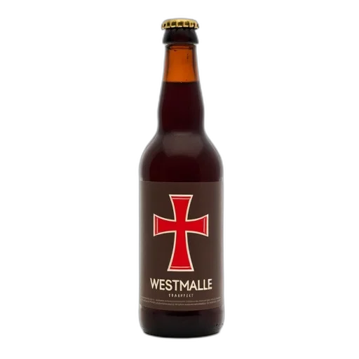 bottle, westmalle, trappist, beer transparent PNG cut-out