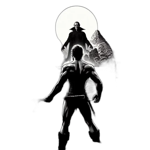 sword, weapon, jacket, comic book art transparent PNG cut-out