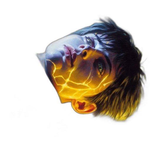 mask, face, hair, jewelry transparent PNG cut-out