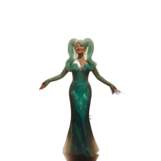 dress, concept art, 3d render, fantasy art transparent PNG cut-out