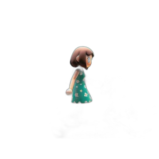dress, robot, hair, creature transparent PNG cut-out