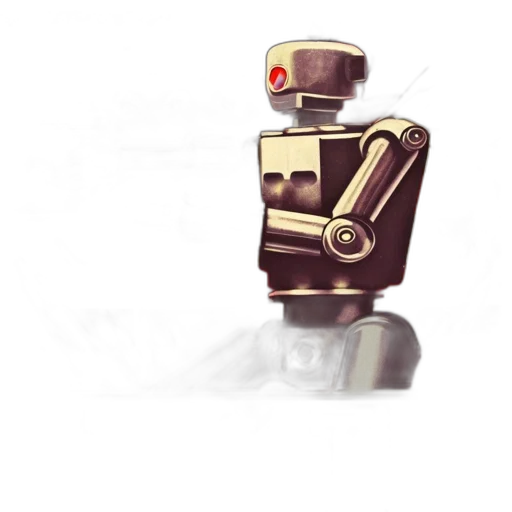 robot, staff, weapon, face transparent PNG cut-out