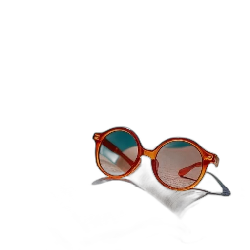 3d render, book, sun, glasses transparent PNG cut-out