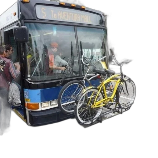 photorealistic, concept art, bus, yellow transparent PNG cut-out