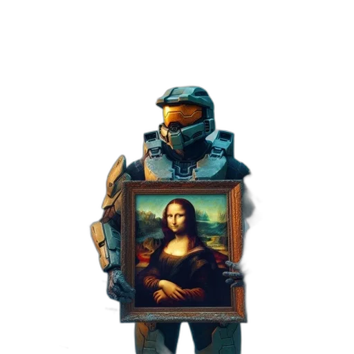robot, jacket, weapon, sword transparent PNG cut-out
