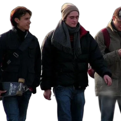 jacket, 3d render, snow, three transparent PNG cut-out