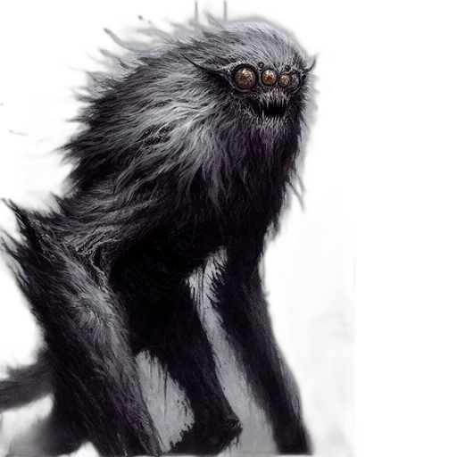 creature, animal, hair, mask transparent PNG cut-out