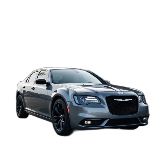 car, photorealistic, 3d render, gray transparent PNG cut-out