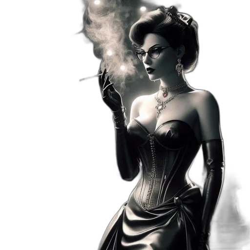 dress, comic book art, fantasy art, concept art transparent PNG cut-out