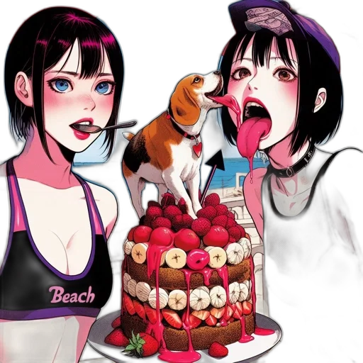 food, concept art, photorealistic, anime transparent PNG cut-out