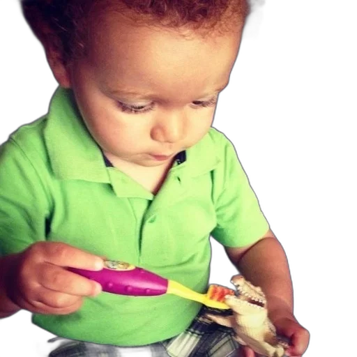 food, photorealistic, child, green transparent PNG cut-out