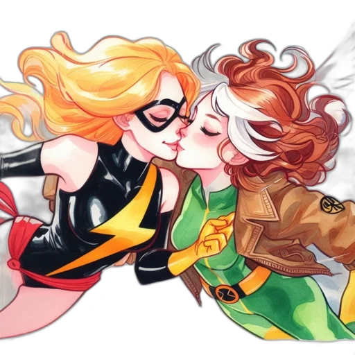comic book art, concept art, watercolor, cartoon transparent PNG cut-out