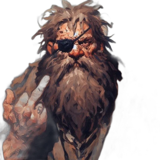 face, concept art, fantasy art, comic book art transparent PNG cut-out