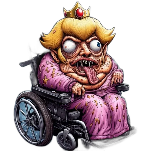 crown, creature, dress, face transparent PNG cut-out