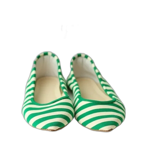 shoes, 3d render, green, white transparent PNG cut-out