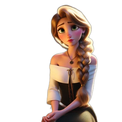 dress, staff, crown, face transparent PNG cut-out