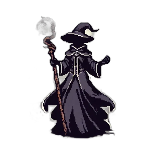 staff, weapon, hat, mask transparent PNG cut-out