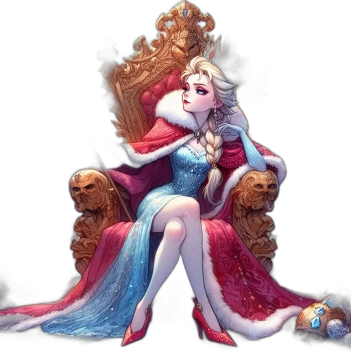 crown, dress, concept art, fantasy art transparent PNG cut-out