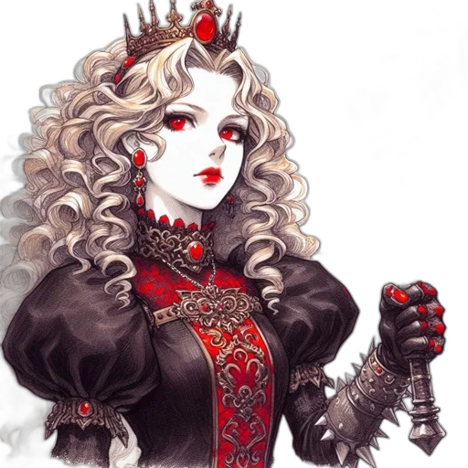 crown, jewelry, staff, fantasy art transparent PNG cut-out