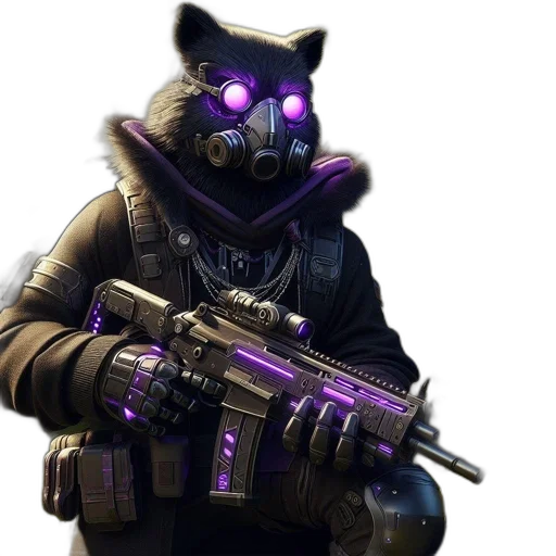 weapon, mask, animal, creature transparent PNG cut-out