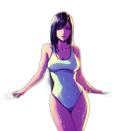 dress, robot, concept art, pixel art transparent PNG cut-out