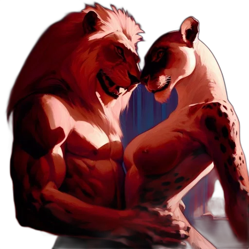 animal, concept art, comic book art, photorealistic transparent PNG cut-out