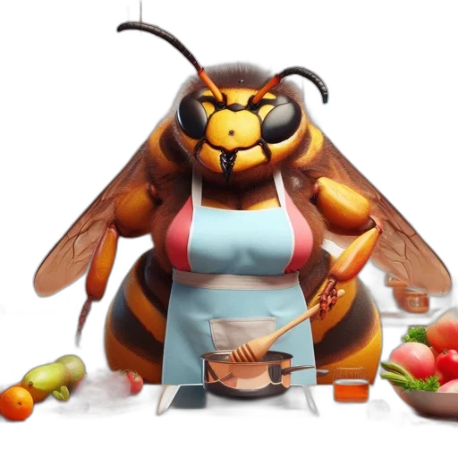 food, animal, concept art, 3d render transparent PNG cut-out