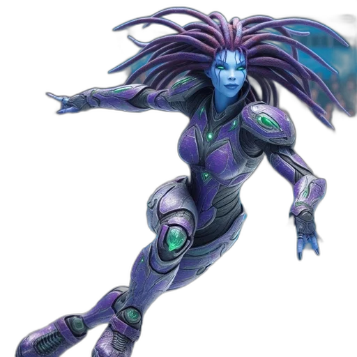 robot, creature, staff, dragon transparent PNG cut-out