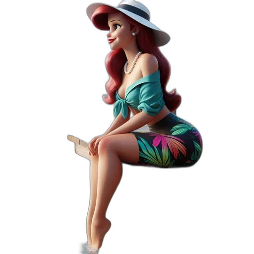 hat, dress, staff, concept art transparent PNG cut-out