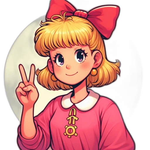 staff, cartoon, anime, pixel art transparent PNG cut-out