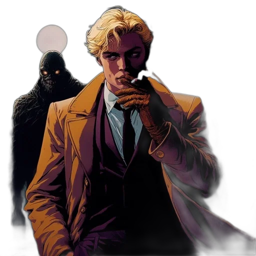 jacket, mask, face, comic book art transparent PNG cut-out