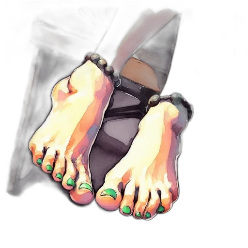 shoes, jewelry, watercolor, photorealistic transparent PNG cut-out