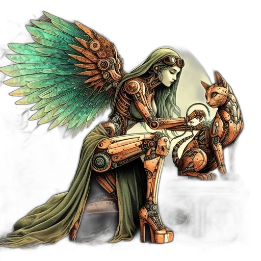 weapon, robot, fantasy art, concept art transparent PNG cut-out