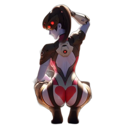 robot, weapon, staff, dress transparent PNG cut-out
