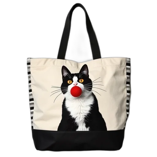black, white, cat, red transparent PNG cut-out