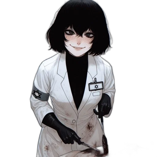 staff, jacket, face, mask transparent PNG cut-out