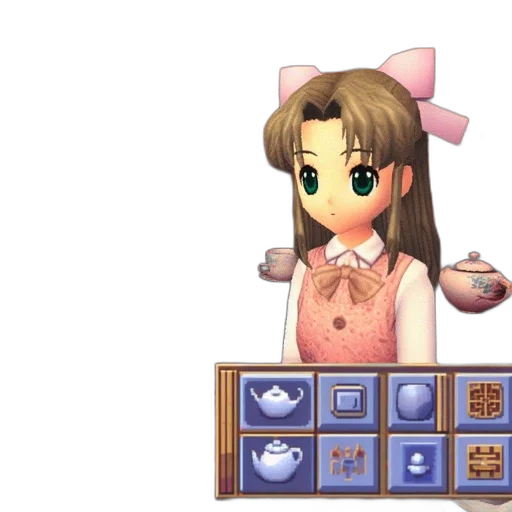 staff, food, pixel art, 3d render transparent PNG cut-out