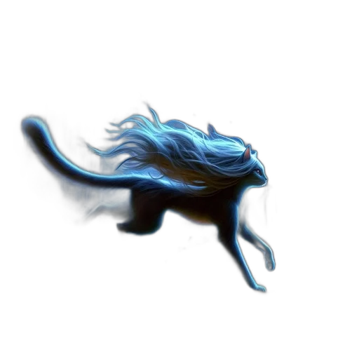dragon, hair, creature, animal transparent PNG cut-out