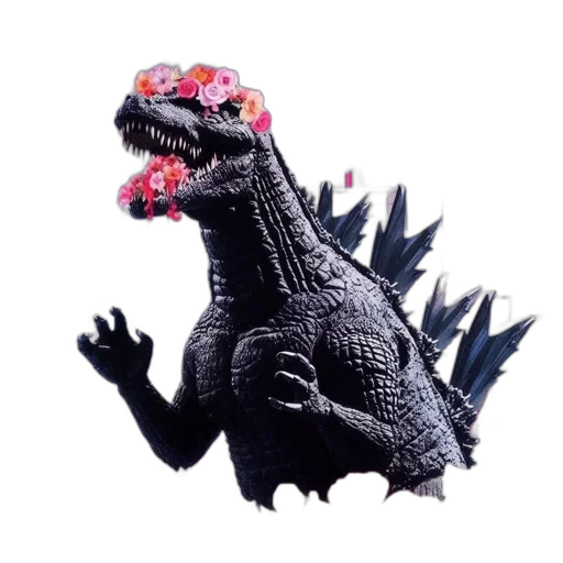 dragon, creature, flower, animal transparent PNG cut-out