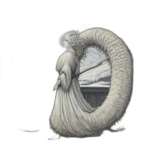 hair, creature, dragon, animal transparent PNG cut-out