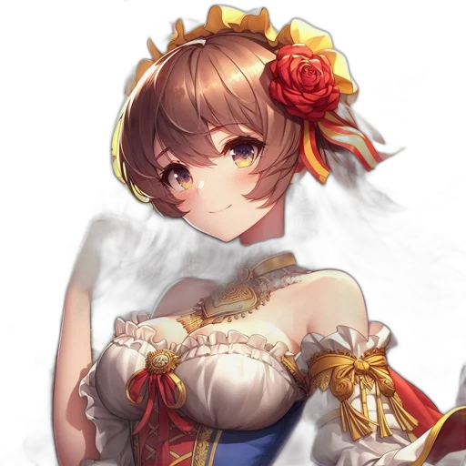 crown, dress, staff, face transparent PNG cut-out