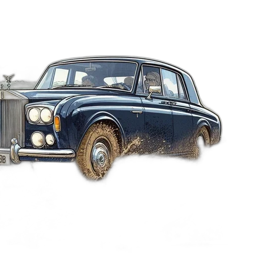 car, photorealistic, concept art, 3d render transparent PNG cut-out