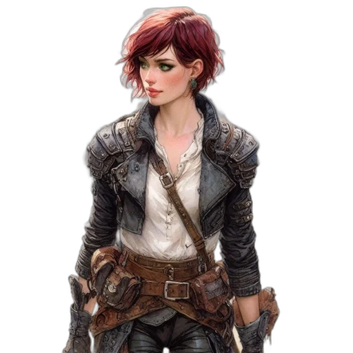 jacket, staff, concept art, fantasy art transparent PNG cut-out
