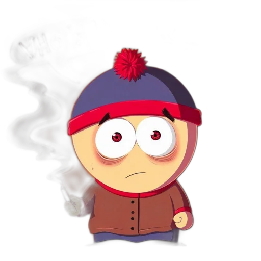hat, jacket, staff, face transparent PNG cut-out