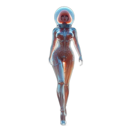 robot, dress, jewelry, creature transparent PNG cut-out