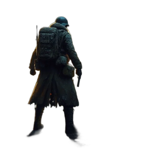 jacket, weapon, staff, sword transparent PNG cut-out