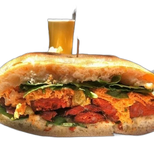 food, photorealistic, 3d render, sandwich transparent PNG cut-out