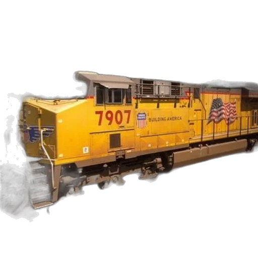 photorealistic, concept art, yellow, train transparent PNG cut-out